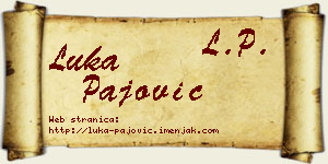 Luka Pajović vizit kartica